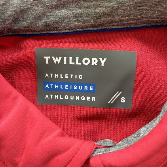 Twillory Polo Shirt Mens‎ Red Small Athleisure Golf Performance Casual Stretch - Picture 8 of 11